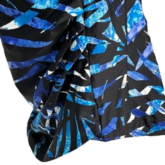 SWIMSUITS FOR ALL Sarong Front One-Piece Swimsuit NWT Size 22 - Picture 7 of 14